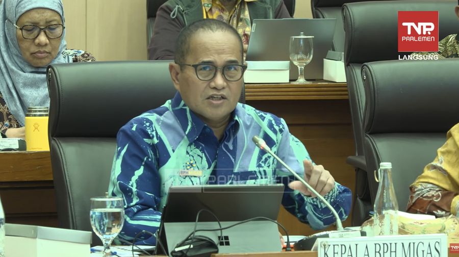 RDP Sidang dengan kepala BPH Migas, PT Pertamina (PERSERO), pisdan Pertamina Patra Niaga, Selasa (27/1/2026). (Tangkapan layar youtube TV Parlemen)