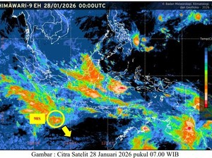 Ada Bibit Siklon Baru, BMKG Ingatkan Potensi Hujan Lebat di Bengkulu-Jabar