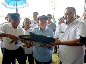 Menko Pangan Zulhas Dorong Penguatan Budidaya Perikanan di Gresik