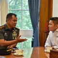 Seskab Teddy Bertemu Wakil Panglima TNI Tandyo: Suatu Kehormatan Besar