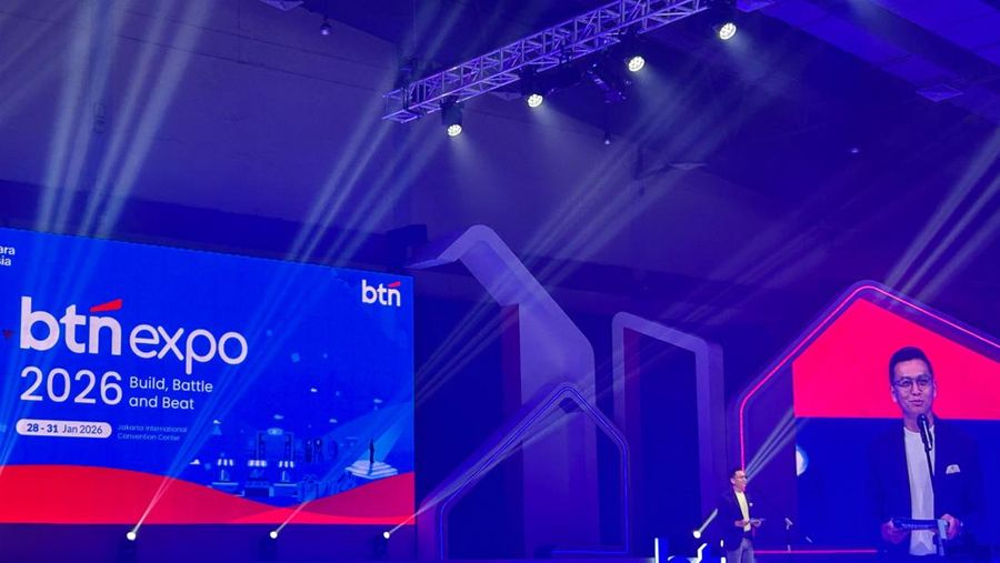 Direktur Risk Management BTN Setiyo Wibowo membuka BTN Expo 2026, Rabu (28/1/2026)