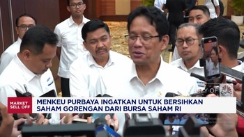 Video: Menkeu Purbaya Minta Saham Gorengan Dibersihkan Dari Bursa