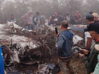 Penampakan Pesawat Jatuh Bawa Anggota DPR, Semua Penumpang Tewas