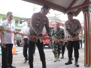 Ajak Ojek Jaga Kamtibmas, Polres Blitar Resmikan Pangkalan Bhayangkara