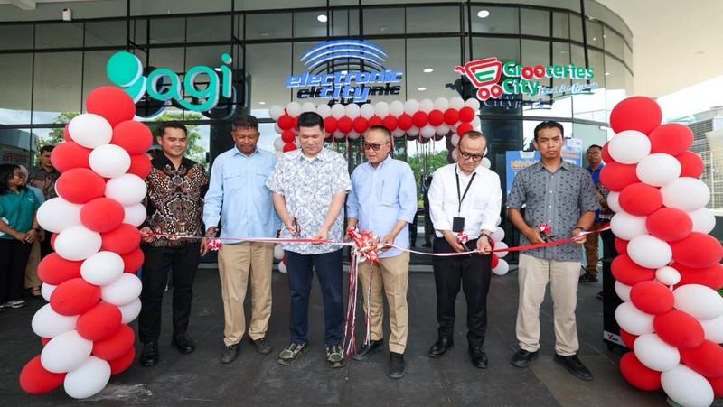 Bank Artha Graha Internasional (BAGI) bersama Electronic City dan Grooceries City resmi hadir untuk melayani masyarakat serta pelaku usaha di IKN. (Dok. HUmas OIKN)