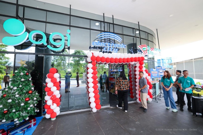 Bank Artha Graha Internasional (BAGI) bersama Electronic City dan Grooceries City resmi hadir untuk melayani masyarakat serta pelaku usaha di IKN. (Dok. HUmas OIKN)