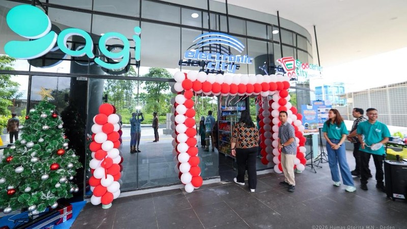 Bank Artha Graha Internasional (BAGI) bersama Electronic City dan Grooceries City resmi hadir untuk melayani masyarakat serta pelaku usaha di IKN. (Dok. HUmas OIKN)