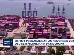 Video: Defisit Perdagangan AS November 2025 USD 56,8 Miliar
