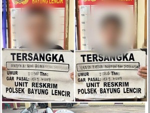 2 Pria di Muba Ditangkap karena Jambret Gelang Emas Emak-emak