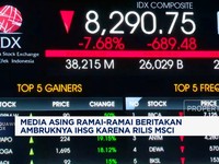 Video: Media Asing Ramai Beritakan Ambruknya IHSG karena Rilis MSCI