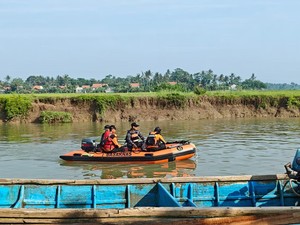 Pencarian Diperluas, Penambang Tenggelam di Serayu Cilacap Belum Ditemukan