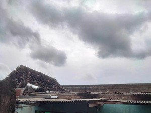 Hujan Angin Landa Majegan Klaten, Atap Rumah Terbang