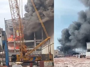 Kebakaran Terjadi di Kawasan Smelter Bauksit PT BAP Ketapang