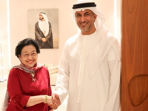 Megawati Disambut Menteri Negara UEA di Abu Dhabi, Bincang soal Bung Karno