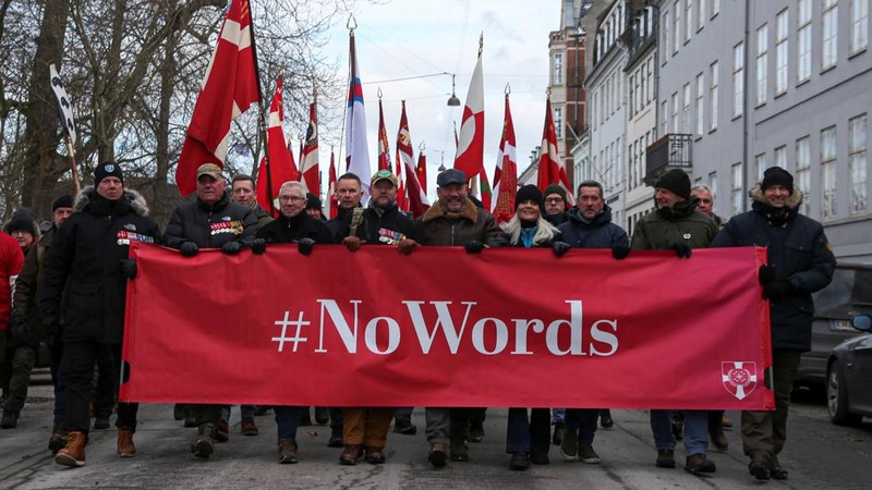 Para veteran Denmark menghadiri 