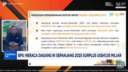 Video: BPS: Neraca Dagang RI Sepanjang 2025 Surplus Us $41,05 Miliar