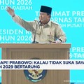 Video:Berapi-api! Prabowo: Kalau Tak Suka Saya, Silakan 2029 Bertarung