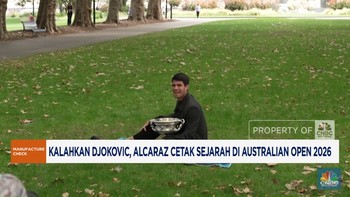 Video:Kalahkan Djokovic, Alcaraz Cetak Sejarah di Australian Open 2026