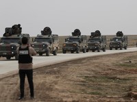 Potret Konvoi Pasukan Keamanan Negara Arab Siap Akhiri Perang Saudara