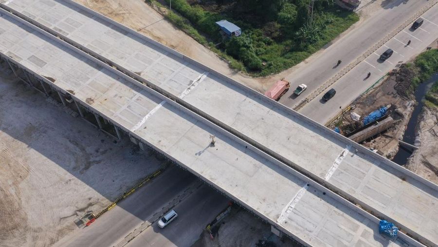 Proyek Tol Lingkar Pekanbaru. (Dok. Hutama Karya Infrastruktur (HKI))