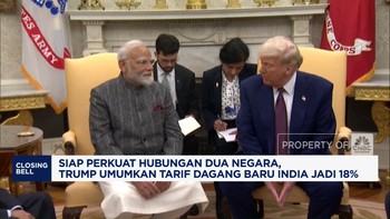 Perkuat Hubungan, Trump Umumkan Tarif Dagang Baru India Jadi 18%