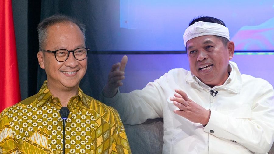Menteri Perindustrian (Menperin) Agus Gumiwang Kartasasmita dan Gubernur Jawa Barat, Dedi Mulyadi. (Dok. Kemenperin/Detikcom)