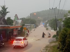 Hujan Deras, Banjir Bandang Terjang Desa Gondang Bojonegoro