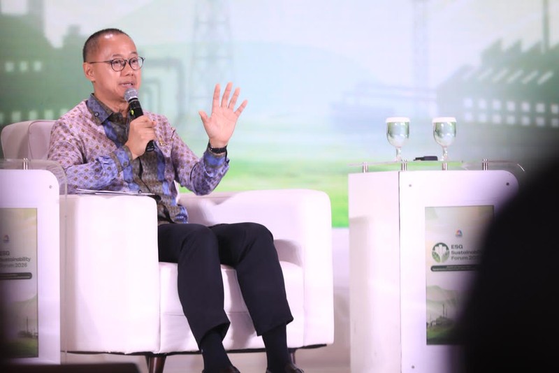CNBC Indonesia menggelar Energy Outlook 2026 untuk membahas kebijakan energi Indonesia bersama regulator, pelaku usaha, analis, dan Dewan Energi Nasional yang berlangsung di Jakarta, Kamis (5/2/2026). (CNBC Indonesia/Muhammad Sabki)