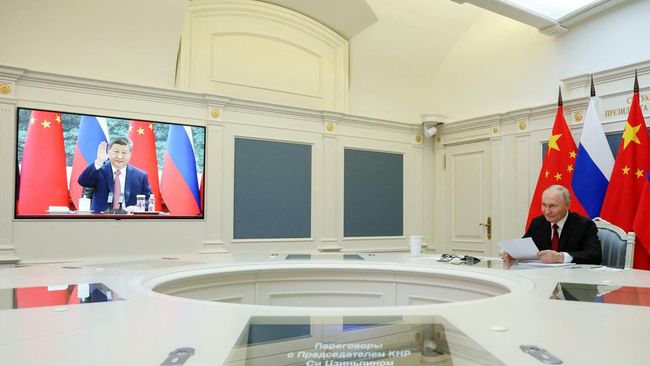 Putin Video Call Xi Jinping, Sebut Aliansi Rusia-China Stabilkan Dunia