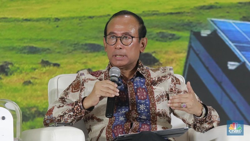 CNBC Indonesia menggelar Energy Outlook 2026 untuk membahas kebijakan energi Indonesia bersama regulator, pelaku usaha, analis, dan Dewan Energi Nasional yang berlangsung di Jakarta, Kamis (5/2/2026). (CNBC Indonesia/Muhammad Sabki)