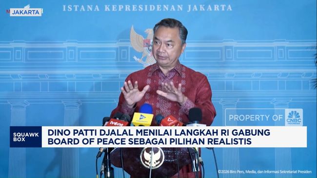 Video:Bertemu Prabowo, Dino Patti: RI Gabung Board of Peace, Realistis