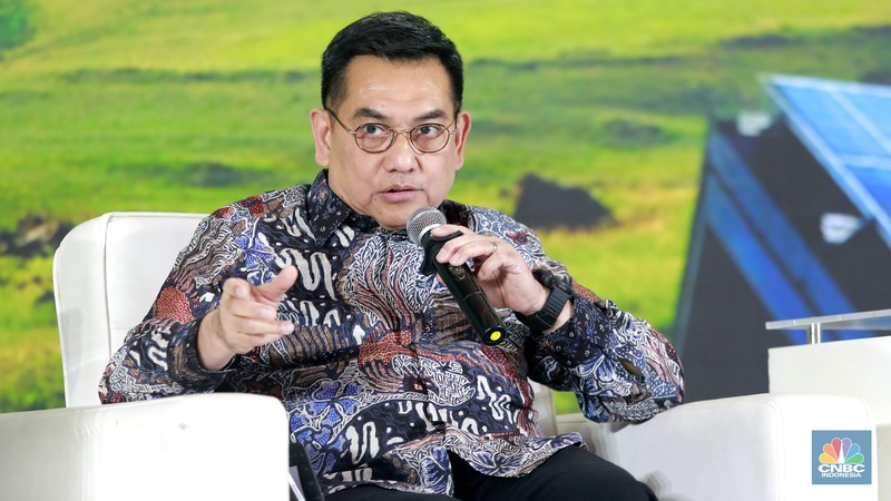 CNBC Indonesia menggelar Energy Outlook 2026 untuk membahas kebijakan energi Indonesia bersama regulator, pelaku usaha, analis, dan Dewan Energi Nasional yang berlangsung di Jakarta, Kamis (5/2/2026). (CNBC Indonesia/Muhammad Sabki)