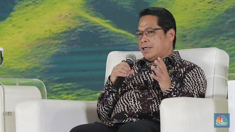CNBC Indonesia menggelar Energy Outlook 2026 untuk membahas kebijakan energi Indonesia bersama regulator, pelaku usaha, analis, dan Dewan Energi Nasional yang berlangsung di Jakarta, Kamis (5/2/2026). (CNBC Indonesia/Muhammad Sabki)
