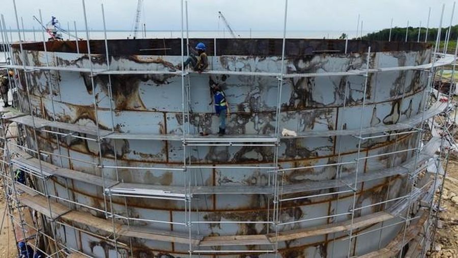 Pembangunan infrastruktur Proyek Strategis Nasional (PSN) Wanam di Distrik Ilwayab, Kabupaten Merauke, Papua Selatan. (Dok. Food Estate)