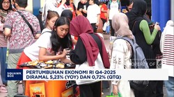 Video: Ekonomi RI Q4-2025 Diramal 5,23% (YoY) & 0,72% (QtQ)