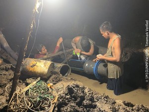 Perbaikan Pipa Transmisi Kenten Laut Rampung, Air Bersih Ngalir Lagi