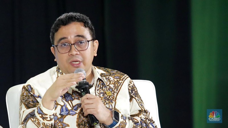CNBC Indonesia menggelar Energy Outlook 2026 untuk membahas kebijakan energi Indonesia bersama regulator, pelaku usaha, analis, dan Dewan Energi Nasional yang berlangsung di Jakarta, Kamis (5/2/2026). (CNBC Indonesia/Muhammad Sabki)