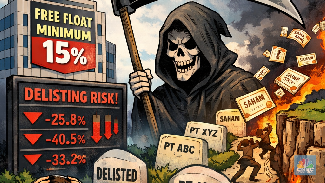 Awas! Ini Daftar Saham Rawan Delisting dengan Free Float Rendah