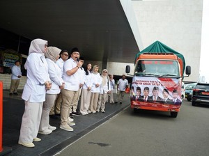 Gerindra Rayakan HUT Ke-18 dengan Bagi Sembako hingga Santunan Anak Yatim