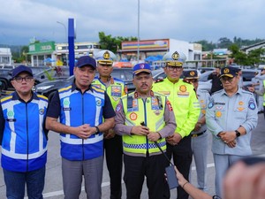 Kakorlantas Tinjau Rest Area KM 66 Tol Pandaan Malang, Pastikan Kesiapan Mudik 2026