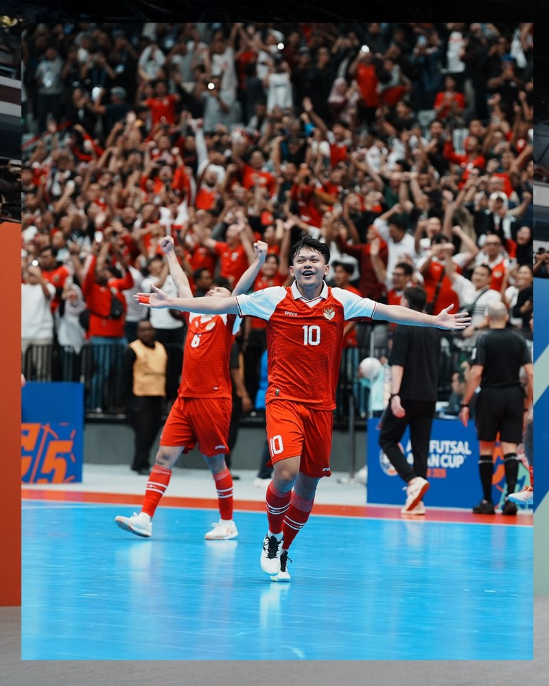 Laga babak semifinal Piala Asia Futsal 2026 antara TImnas Indonesia melawan Timnas Jepang di Indonesia Arena, Jakarta, Kamis (5/2/2026). (Instagram/timnasfutsal)