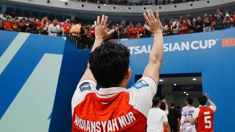 Laga babak semifinal Piala Asia Futsal 2026 antara TImnas Indonesia melawan Timnas Jepang di Indonesia Arena, Jakarta, Kamis (5/2/2026). (Instagram/timnasfutsal)