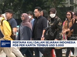 Video: Pertama Kali Dalam Sejarah RI, PDB Per Kapita Tembus USD 5.000