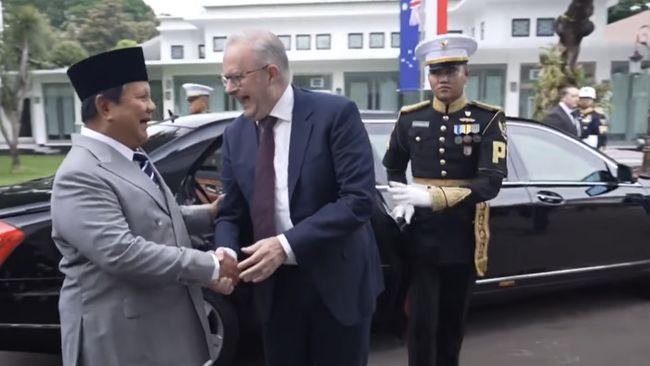 Prabowo Sambut Albanese di Istana Merdeka, Sampaikan Permohonan Maaf