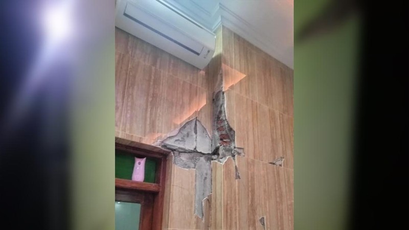 Sejumlah bangunan rusak akibat gempa, Jumat (6/2/2026). (Dok. BPBD Pacitan)