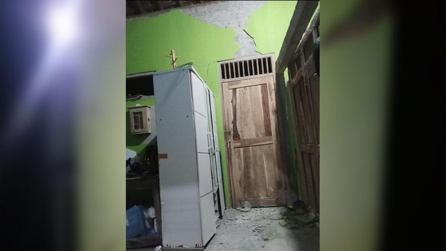 Sejumlah bangunan rusak akibat gempa, Jumat (6/2/2026). (Dok. BPBD Pacitan)