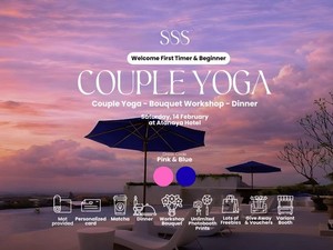 Special Valentine Yoga Couple, Pilihan Seru Kencan Romantis Sekaligus Mindful