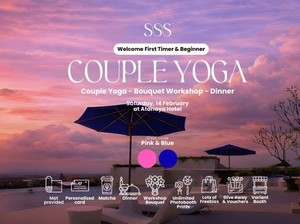 Kencan Romantis yang Intim dan Mindful, Special Valentine Couple Yoga di Bali