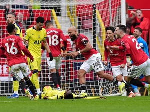MU Vs Tottenham: Romero Kartu Merah, Setan Merah Unggul 1-0