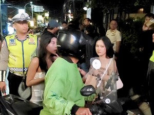 Polres Badung Pelototi Ojol Liar di Tibubeneng
